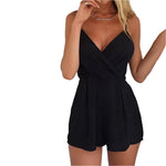 V - neck romper - runwayfashionista.com