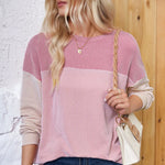 Round Neck Long Sleeve Sweatshirt - Runwayfashionista.com