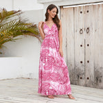 Sleeveless Swing Maxi Dress - pink