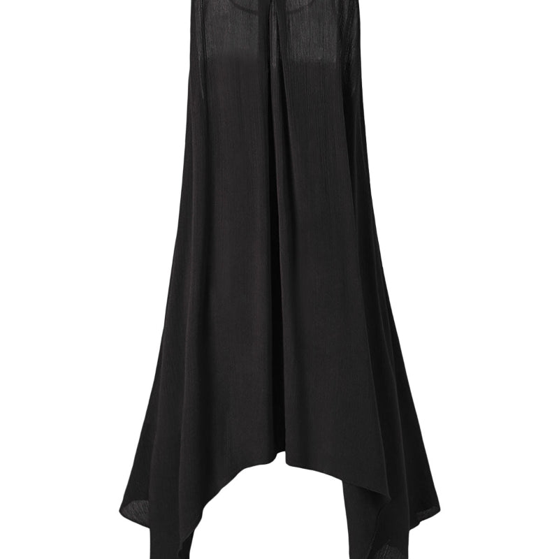 Lace Plus Size Asymmetrical Slip Dress