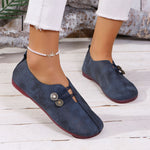 Ins Square Toe Slip-on Flats - ble