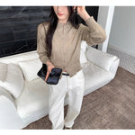Preppy Style Hollow Out Pattern Round Neck Knit Cardigan: The Seasonal Soft Layer - oatmeal