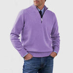 Stand Collar Zipper Sweater