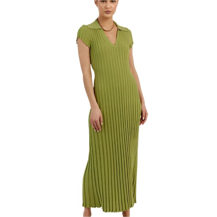 Knitted Pit Stripe Maxi Dress - runwayfashionista.com