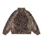 Leopard Print PU Jacket