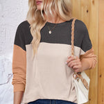 Round Neck Long Sleeve Sweatshirt - Runwayfashionista.com