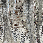 Silver Sequin Blazer & Flared Trouser Suit