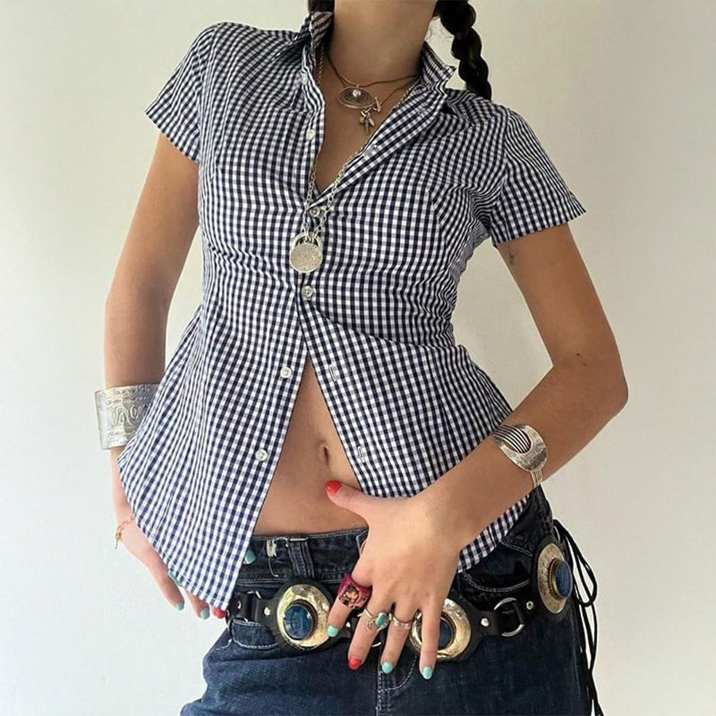 Casual Vacation Style Fitted Shirt