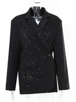 Notched Collar Single Breasted Blazer
