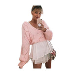 Long Sleeve Loose Knitted Sweater Top