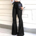 Vintage Ladies Bell Bottom Jeans - runwayfashionista.com