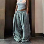 Retro Revival: The Ultimate Y2K Casual Wide-Leg Pants Guide! - blue