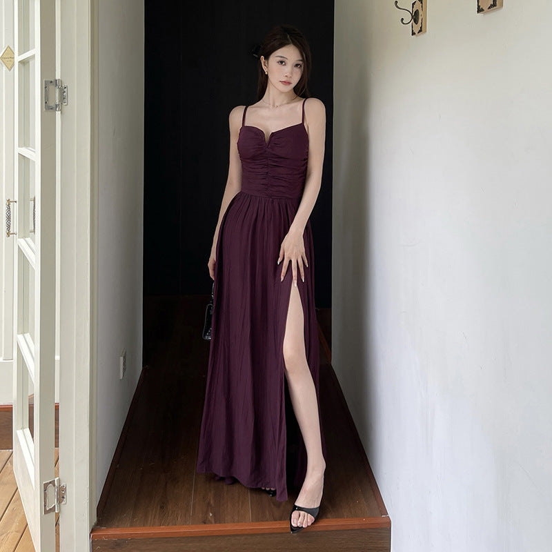 One-Shoulder Slit Midi Dress: Effortless Elegance