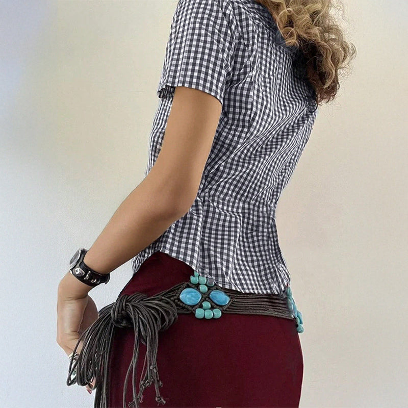 Casual Vacation Style Fitted Shirt