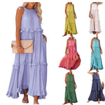 Lotus Leaf Edge Long Dress