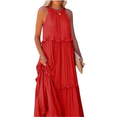 Lotus Leaf Edge Long Dress