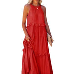 Lotus Leaf Edge Long Dress