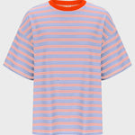 Casual Striped Quarter Sleeve T - Shirt - runwayfashionista.com