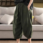 Tied Harem Pants: Edgy Linen Style