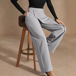 Chic Asymmetrical Suit-Style Pants