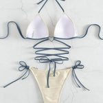 Drawstring strap bikini