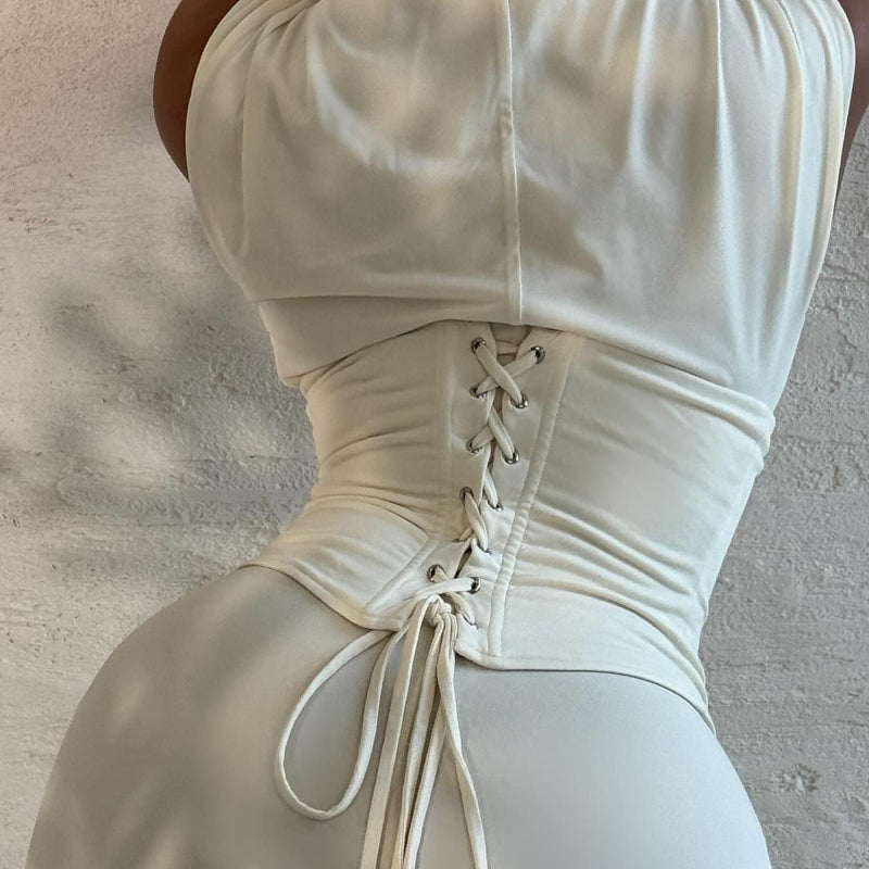SleevelessCorset Maxi Dress