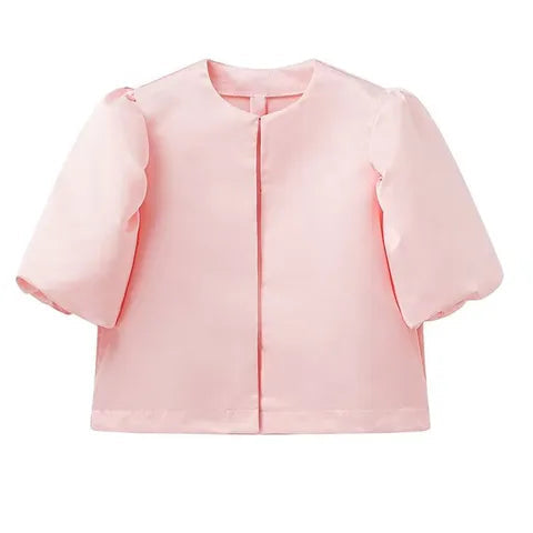 Elevate Your Daily Wardrobe: The Puff Sleeve Perfection - pink