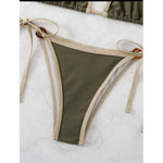 Solid color split bikini
