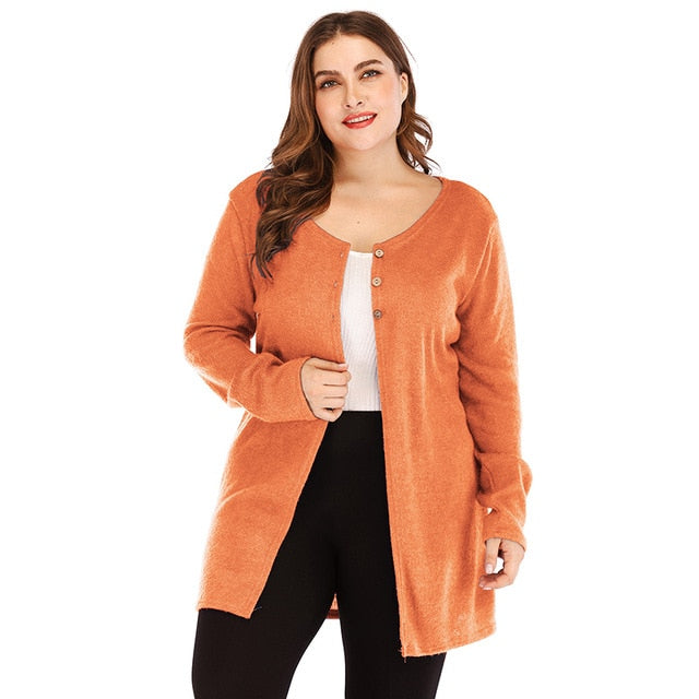 High Spirit V Neck Long Cardigan - runwayfashionista.com