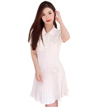 Button Label Short Sleeved Dress