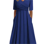 Short sleeved front cross dress - runwayfashionista.com