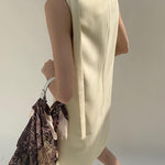A-line Foral Round Neck Dress
