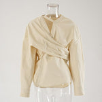 Cross Tie Waist Cinched Shirt