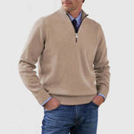 Stand Collar Zipper Sweater