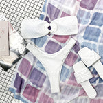 Ring Cutout Tube Top Bikini