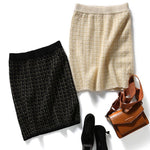 Textured Button-Front Jacket and Skirt Set