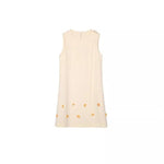 A-line Foral Round Neck Dress
