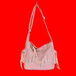 Contrast Texture Shoulder Bag - Runwayfashionista.com