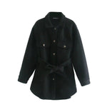 Luxurious Belt Shirt Coat. Versatile, modern, chic