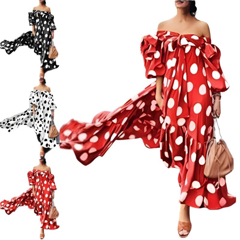 Boho Dress Off Shoulder Maxi Dress - runwayfashionista.com