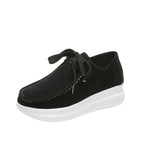 Casual Comfort: Women's Round Toe Lace-Up Mesh Sneakers - runwayfashionista.com