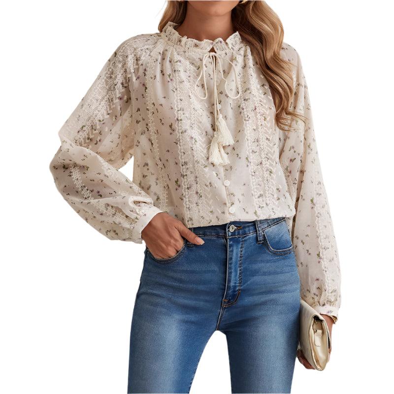 Floral Printed Chiffon Shirt