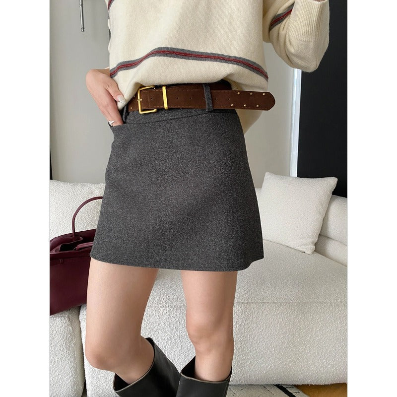 Structured A-Line Mini Skirt: Power Dressing