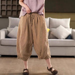 Tied Harem Pants: Edgy Linen Style