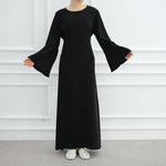Simple Solid Color Dress Abaya