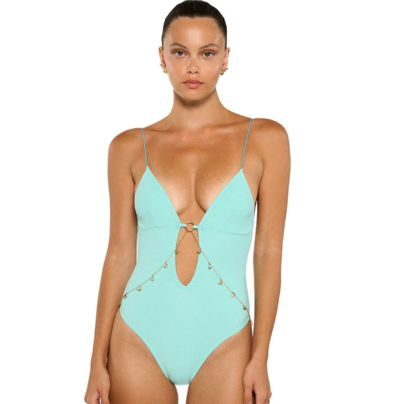 Butterfly Chain Tight High Elasticity Swimsuit: Dive into Daring Style