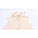 Hooded Knitted Vest
