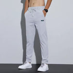 The Essential Straight-Leg Ice Silk Trouser - light grey