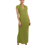 Knitted Pit Stripe Maxi Dress - runwayfashionista.com
