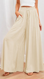 The Essential Elastic Wide-Leg Pant